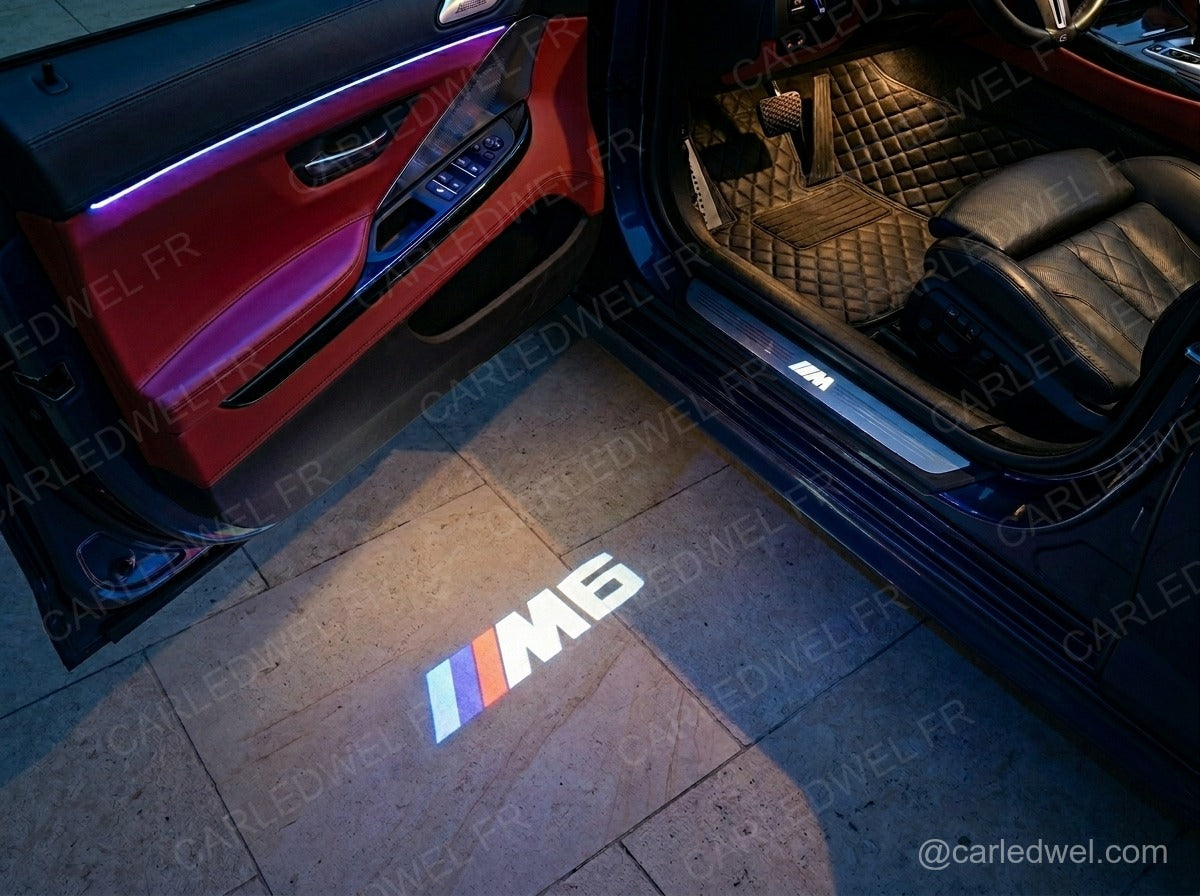 2 Projecteurs de porte LED BMW M6 – Logo lumineux Plug&Play