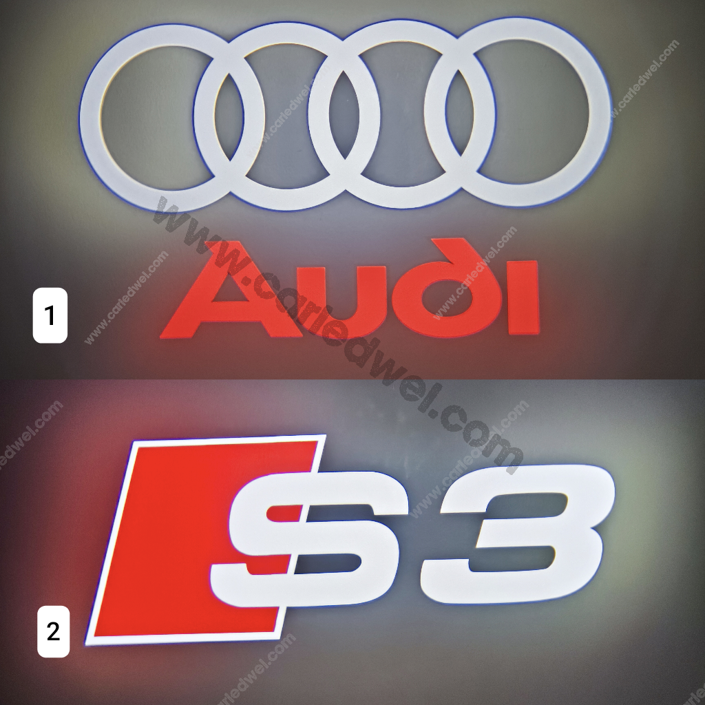 2x Projecteurs de porte Dynamic Led compatible pour AUDI S3, S4, S5, S6, S7, S8 (PLUG&PLAY)
