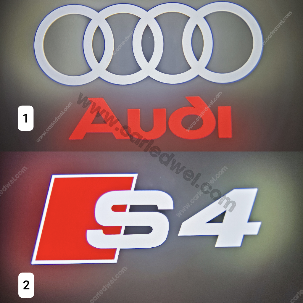2x Projecteurs de porte Dynamic Led compatible pour AUDI S3, S4, S5, S6, S7, S8 (PLUG&PLAY)