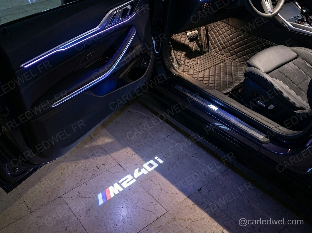2 Projecteurs de porte LED BMW M240i – Logo lumineux Plug&Play