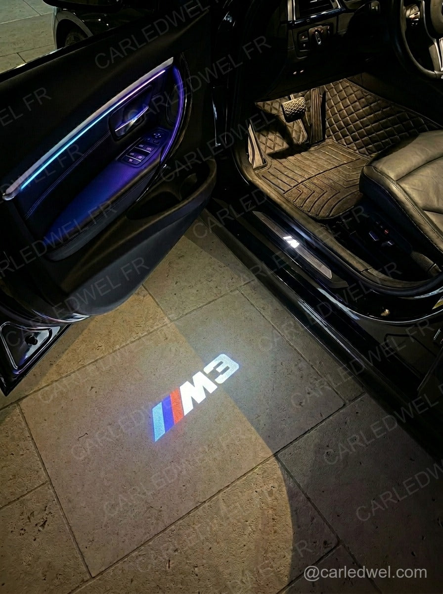 2 Projecteurs de porte LED BMW M3 – Logo lumineux Plug&Play