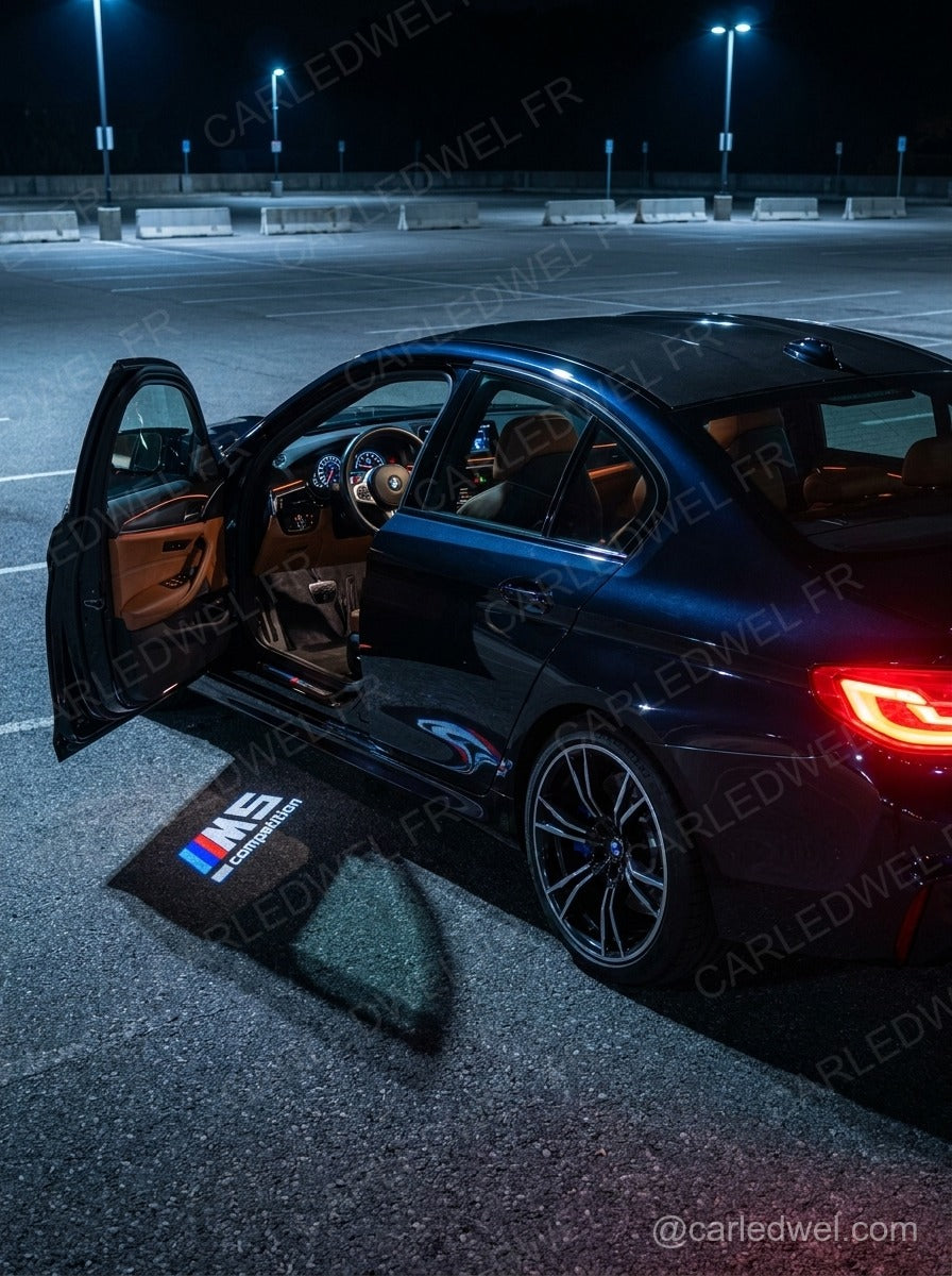 2 Projecteurs de porte LED BMW M5 Competition – Logo lumineux Plug&Play
