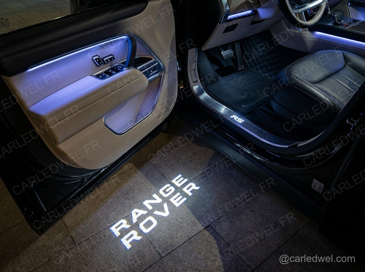 2 Projecteurs de porte LED Range Rover – Logo lumineux Plug&Play