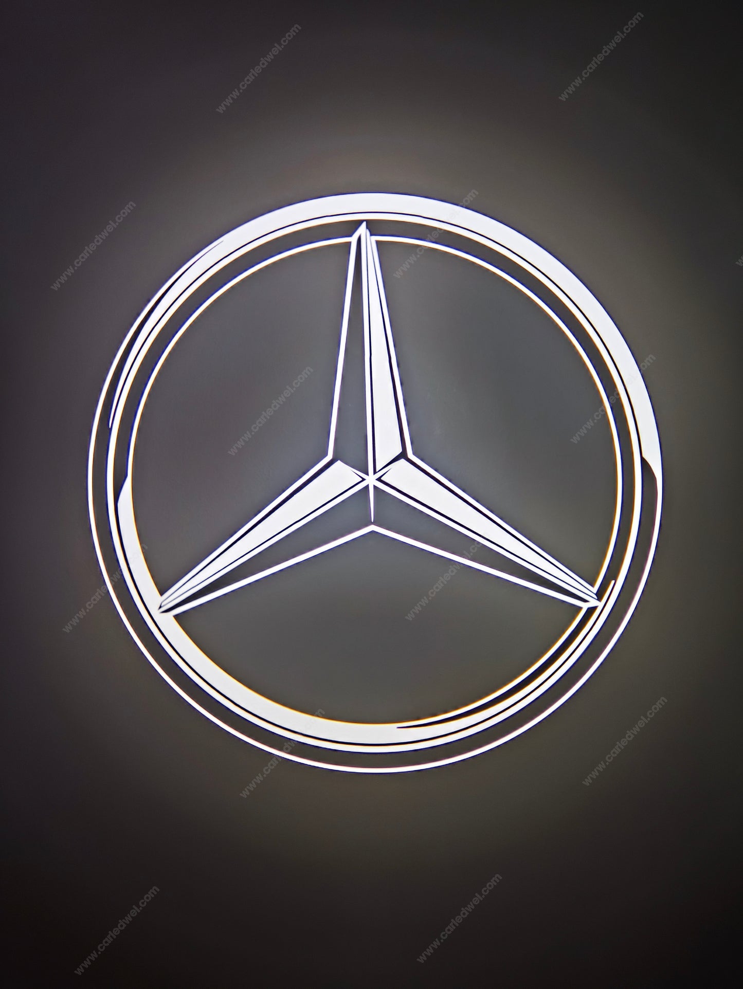 2x Projecteurs de porte Led compatible pour Mercedes Star (PLUG&PLAY)