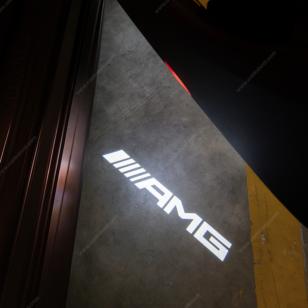 2x Projecteurs de porte Led compatible pour Mercedes AMG (text) (PLUG&PLAY)