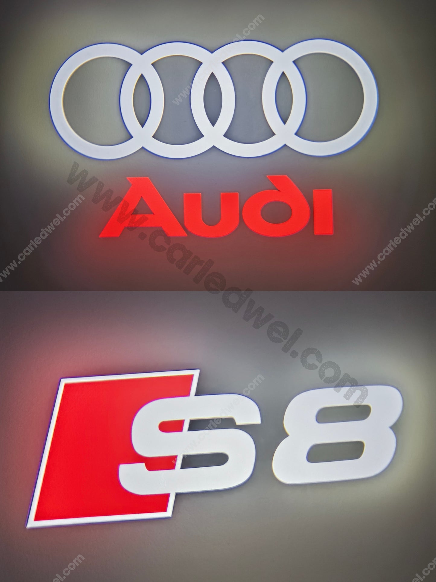 2x Projecteurs de porte Dynamic Led compatible pour AUDI S3, S4, S5, S6, S7, S8 (PLUG&PLAY)
