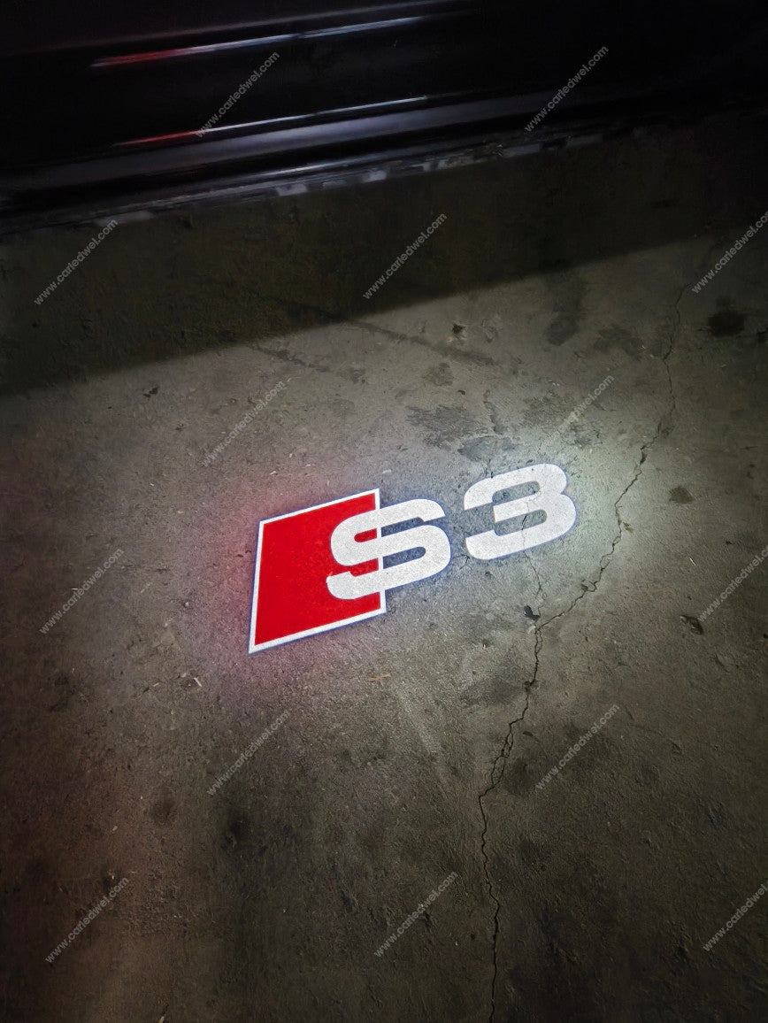 2 Projecteurs de porte LED AUDI S3 – Logo lumineux Plug&Play
