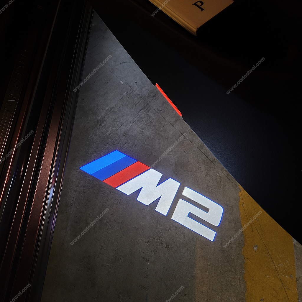 2x Projecteurs de porte Led compatible pour BMW M2 (PLUG&PLAY)