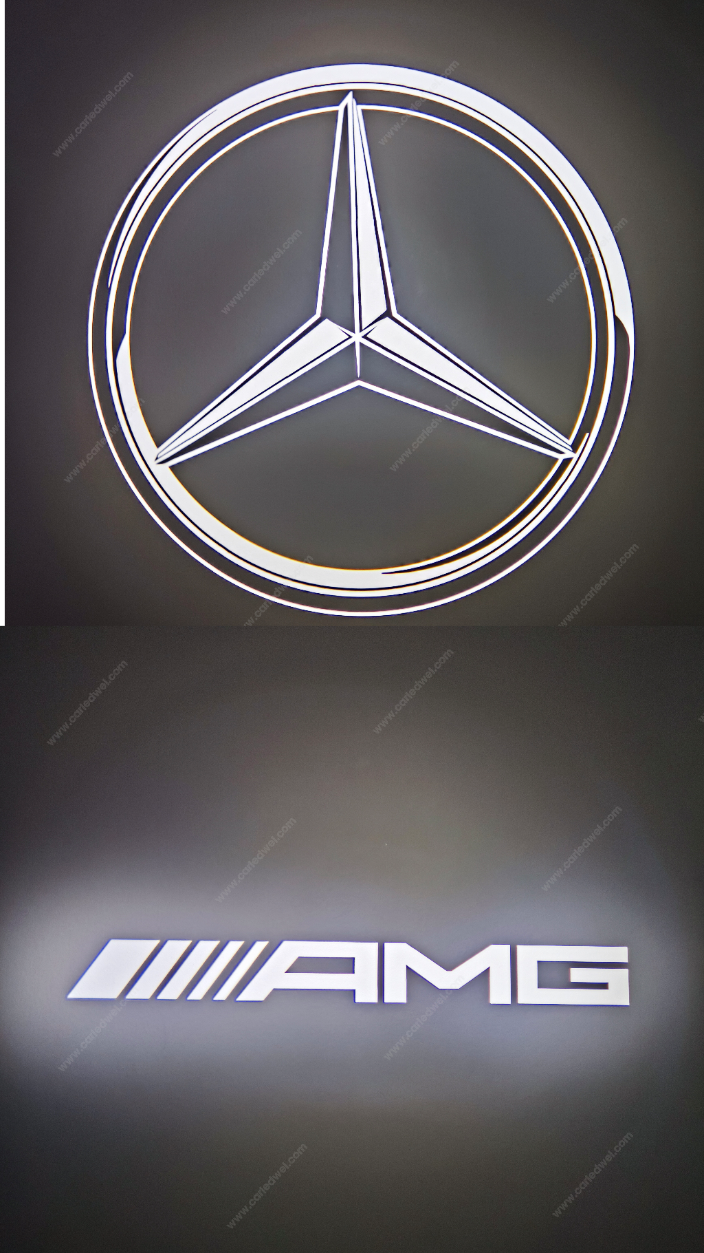 2x Projecteurs de porte LED Dynamic compatible pour Mercedes Star AMG (PLUG&PLAY)