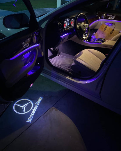 2x Projecteurs de porte Led compatible pour Mercedes-Benz (PLUG&PLAY)