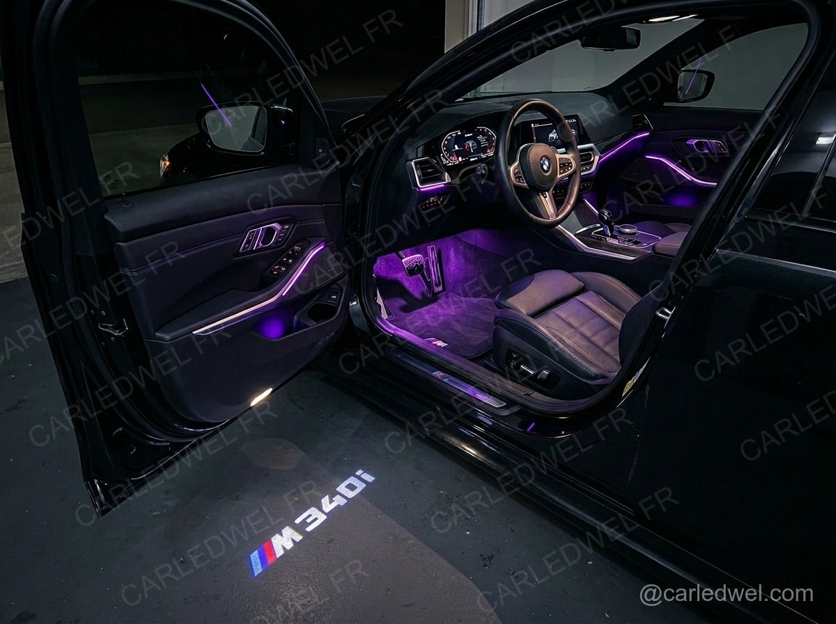 2 Projecteurs de porte LED BMW M340i – Logo lumineux Plug&Play
