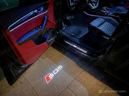 2 Projecteurs de porte LED AUDI SQ5 – Logo lumineux Plug&Play