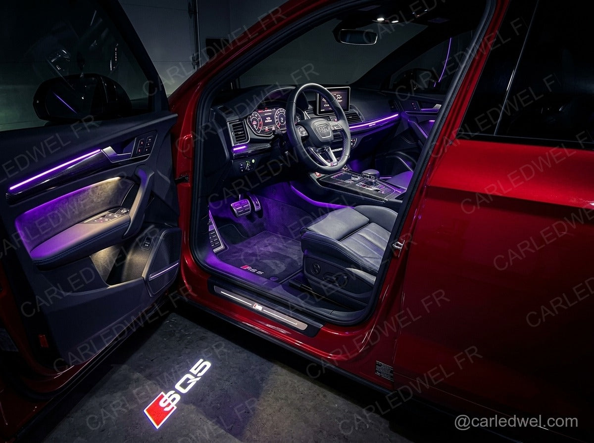 2 Projecteurs de porte LED AUDI SQ5 – Logo lumineux Plug&Play