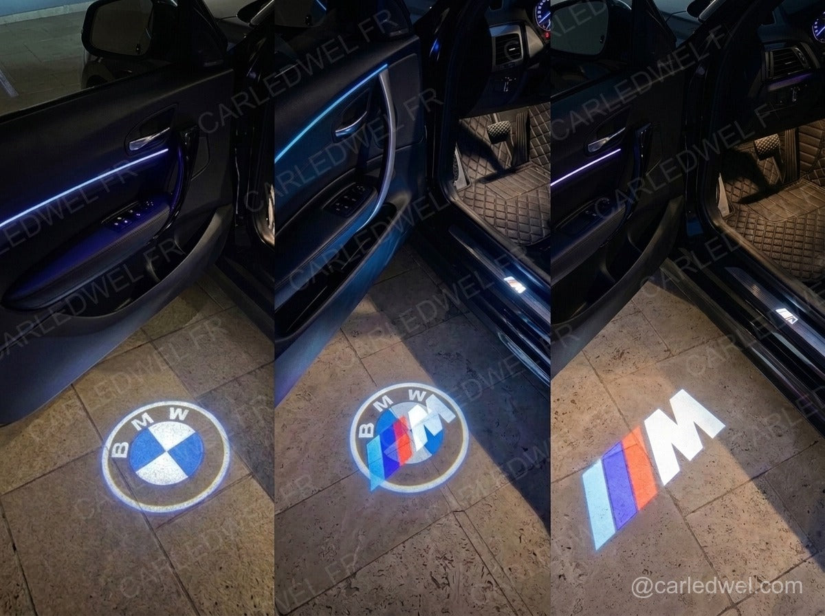 2 Projecteurs de porte LED Dynamic BMW Classic – Logo animé Plug&Play