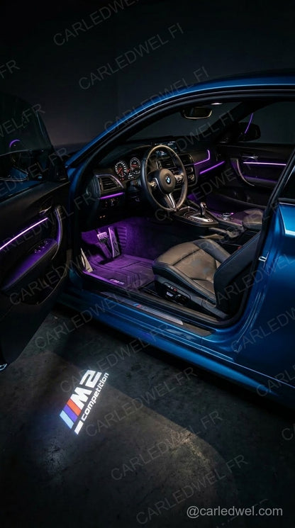 2 Projecteurs de porte LED BMW M2 Competition – Logo lumineux Plug&Play