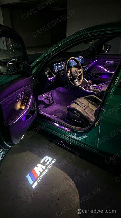 2 Projecteurs de porte LED BMW M3 Competition – Logo lumineux Plug&Play