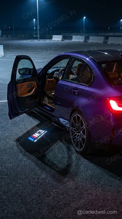 2 Projecteurs de porte LED BMW M3 Competition – Logo lumineux Plug&Play