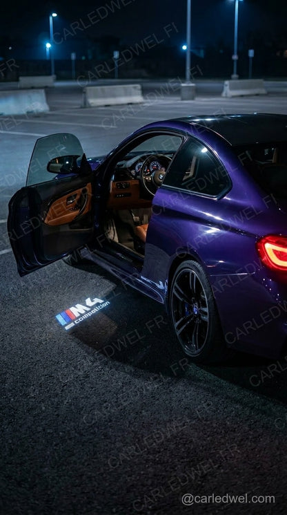 2 Projecteurs de porte LED BMW M4 Competition – Logo lumineux Plug&Play