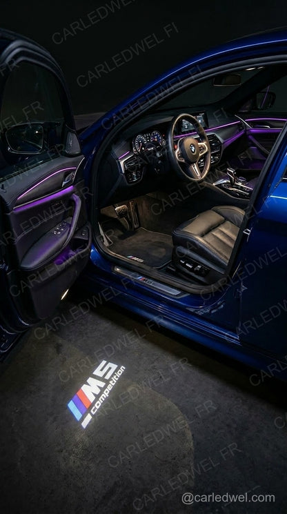 2 Projecteurs de porte LED BMW M5 Competition – Logo lumineux Plug&Play