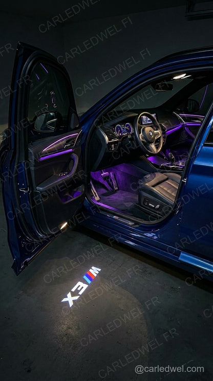 2 Projecteurs de porte LED BMW X3 – Logo lumineux Plug&Play