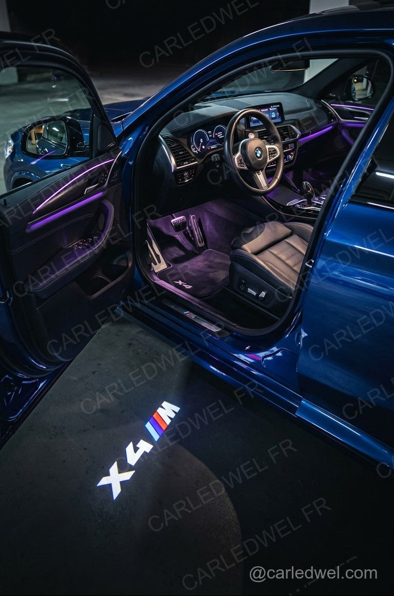 2 Projecteurs de porte LED BMW X4 – Logo lumineux Plug&Play