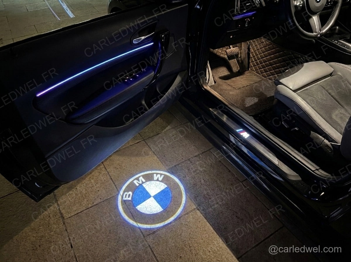 2 Projecteurs de porte LED BMW Classic – Logo lumineux Plug&Play