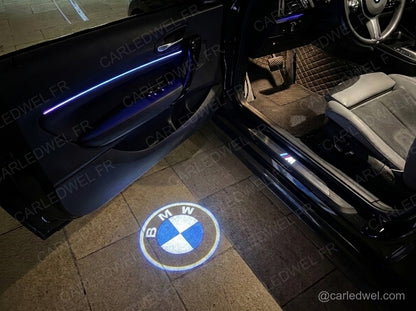 2 Projecteurs de porte LED BMW Classic – Logo lumineux Plug&Play