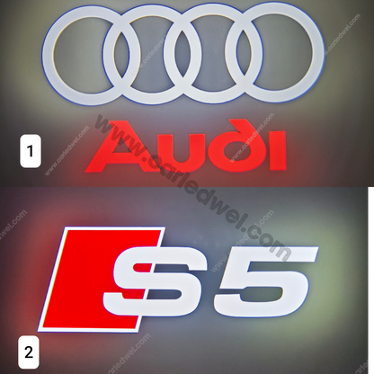 2x Projecteurs de porte Dynamic Led compatible pour AUDI S3, S4, S5, S6, S7, S8 (PLUG&PLAY)