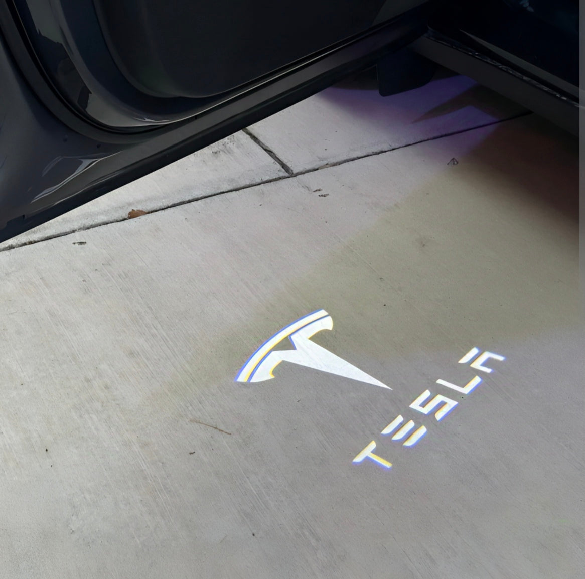 2x Projecteurs de porte Led compatible pour Tesla (PLUG&PLAY)