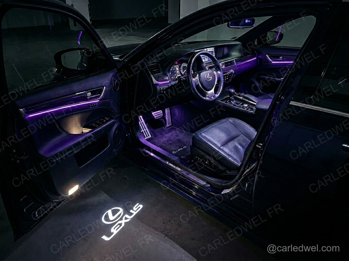 2 Projecteurs de porte Lexus – Logo lumineux Plug&Play