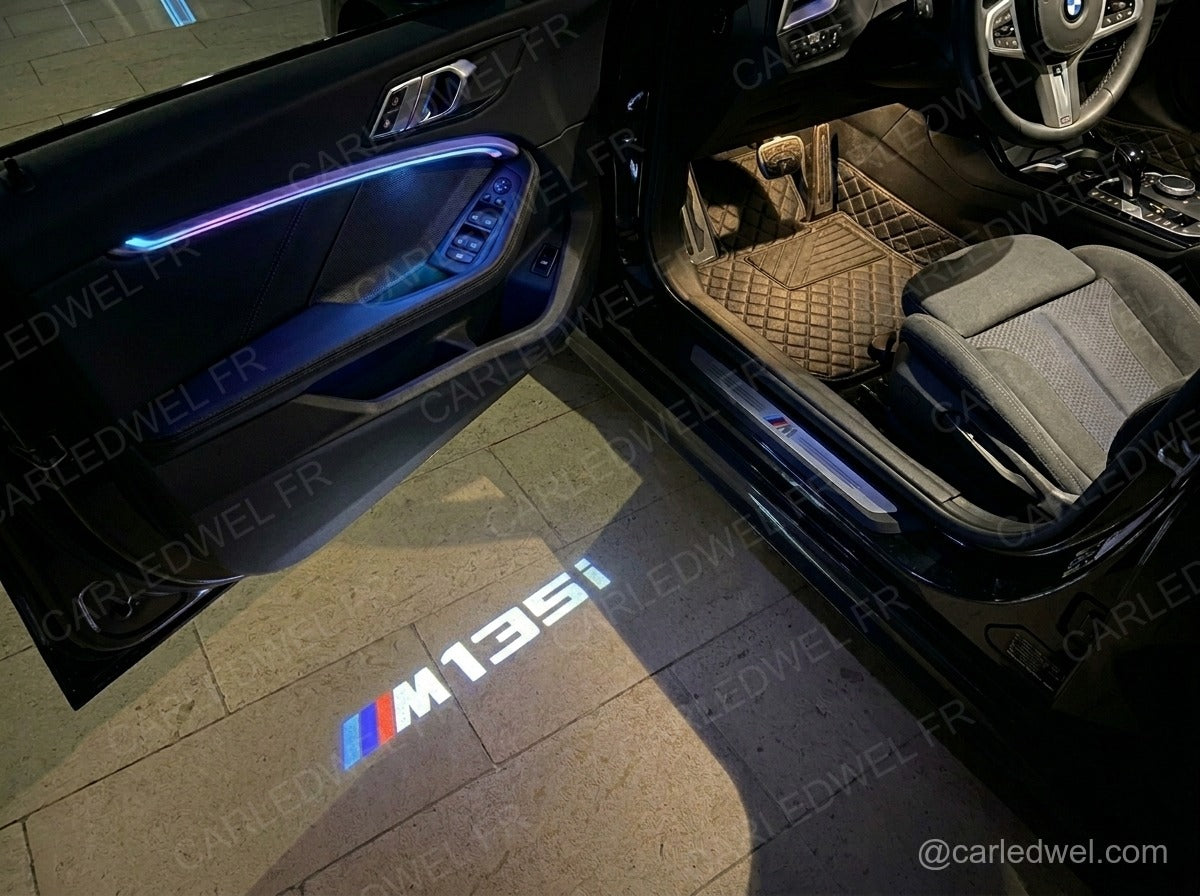 2 Projecteurs de porte LED BMW M135i – Logo lumineux Plug&Play