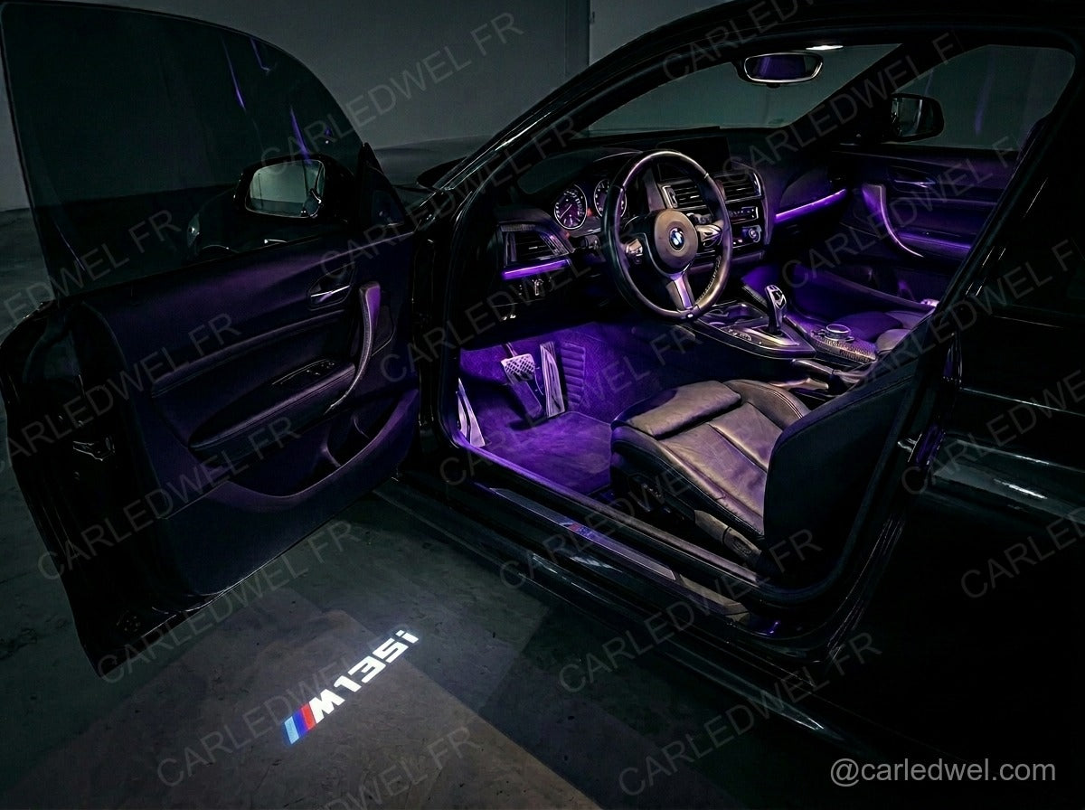 2 Projecteurs de porte LED BMW M135i – Logo lumineux Plug&Play