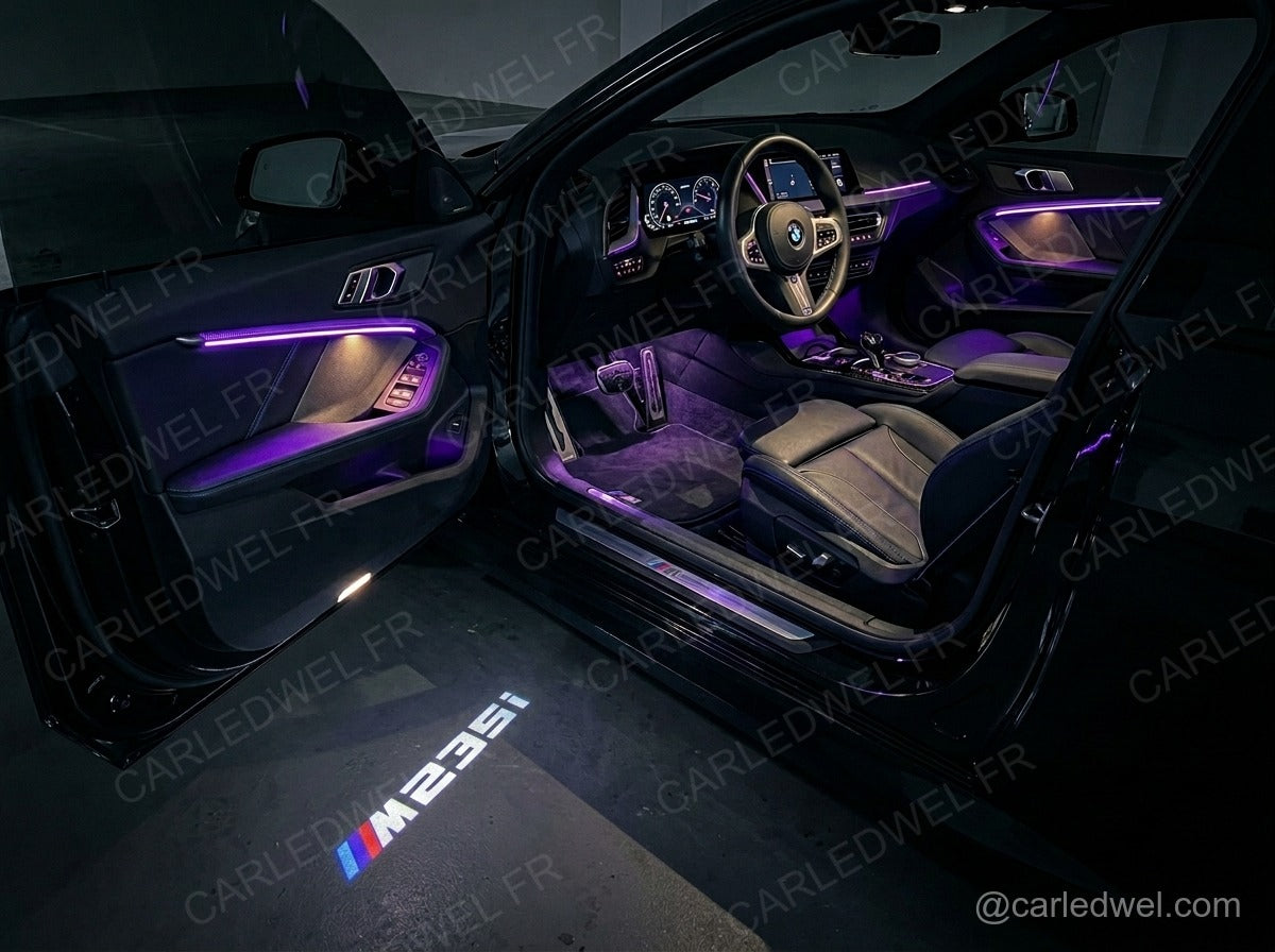 2 Projecteurs de porte LED BMW M235i – Logo lumineux Plug&Play