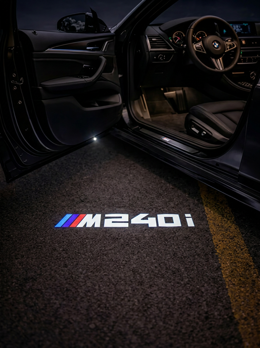 2 Projecteurs de porte LED BMW M240i – Logo lumineux Plug&Play