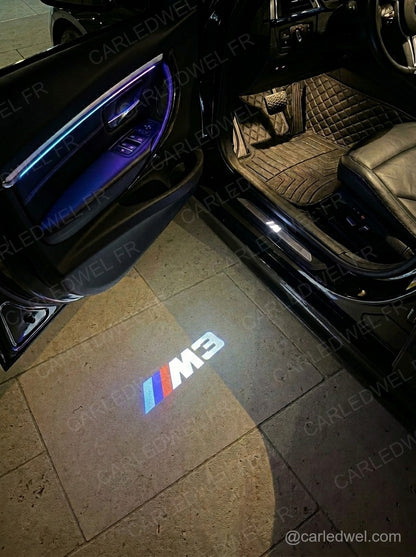 2 Projecteurs de porte LED BMW M3 – Logo lumineux Plug&Play