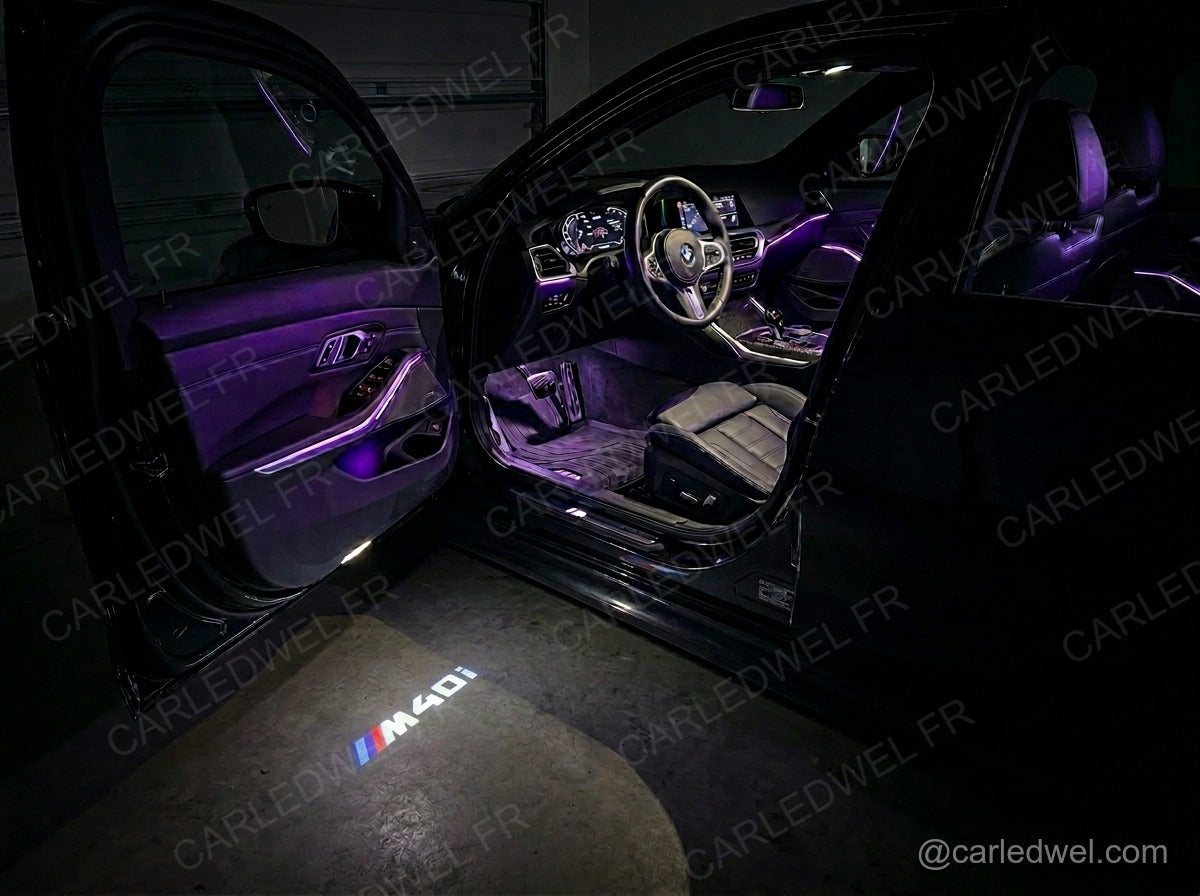 2 Projecteurs de porte LED BMW M40i – Logo lumineux Plug&Play