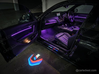 2 Projecteurs de porte BMW M Sport 50 Anniversaire – Logo lumineux Plug&Play
