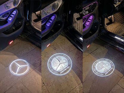 2 Projecteurs de porte LED Dynamic Mercedes AMG – Logo animé Plug&Play