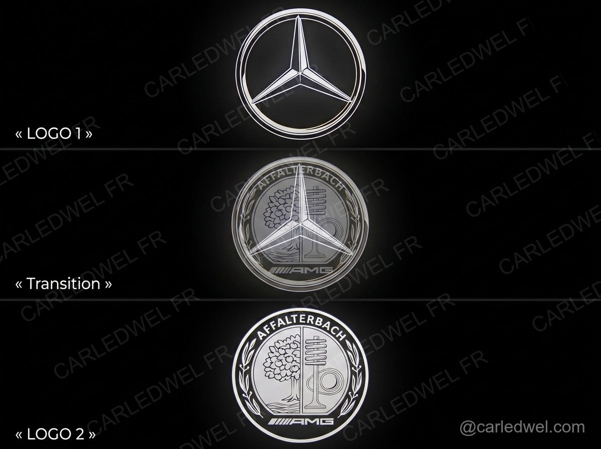 2 Projecteurs de porte LED Dynamic Mercedes AMG – Logo animé Plug&Play