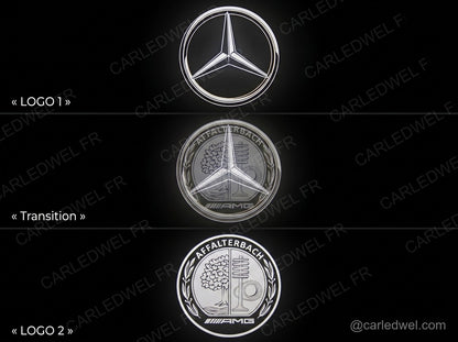 2 Projecteurs de porte LED Dynamic Mercedes AMG – Logo animé Plug&Play
