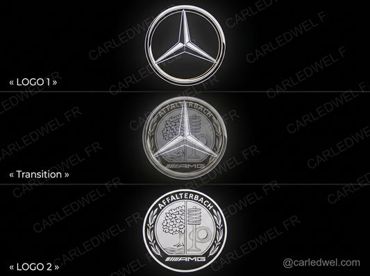 2 Projecteurs de porte LED Dynamic Mercedes AMG – Logo animé Plug&Play