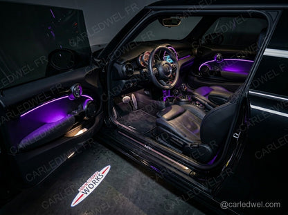 2 Projecteurs de porte LED Mini John Cooper Works JCW – Logo lumineux Plug&Play