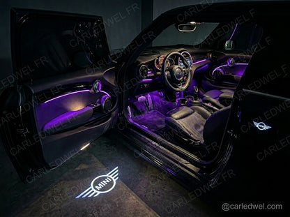 2 Projecteurs de porte LED Mini Cooper – Logo lumineux Plug&Play