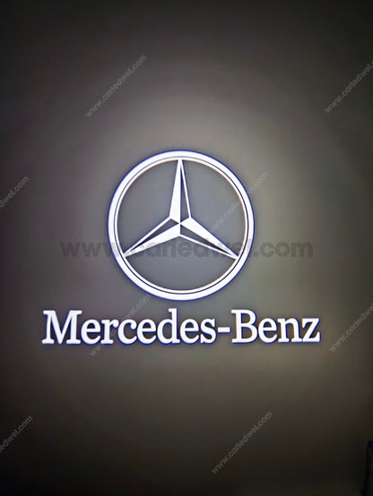 2x Projecteurs de porte Led compatible pour Mercedes-Benz (PLUG&PLAY)