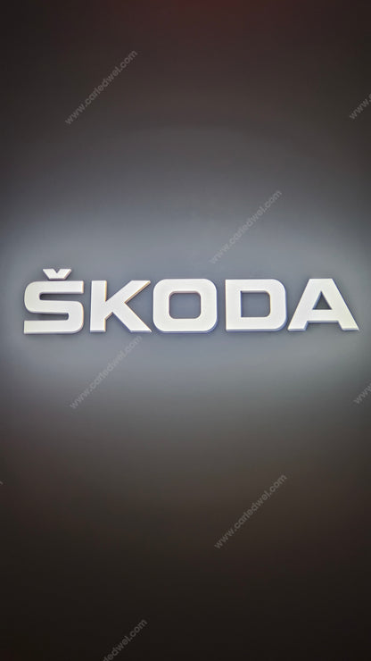 2x Projecteurs de porte Led compatible pour Skoda (PLUG&PLAY)