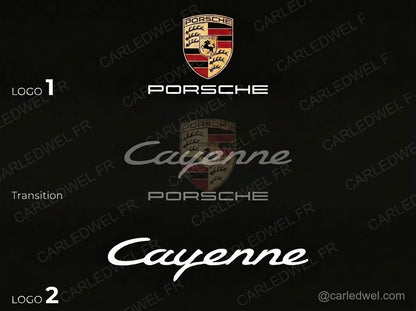 2 Projecteurs de porte LED Dynamic Porsche Cayenne – Logo animé Plug&Play