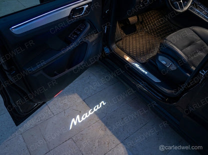 2 Projecteurs de porte LED Dynamic Porsche Macan – Logo animé Plug&Play