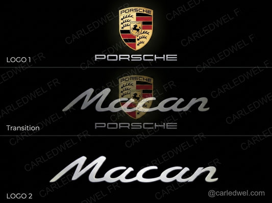 2 Projecteurs de porte LED Dynamic Porsche Macan – Logo animé Plug&Play