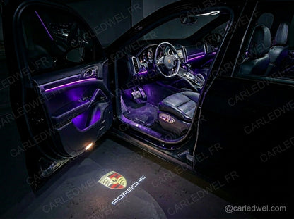 2 Projecteurs de porte Porsche – Logo lumineux Plug&Play