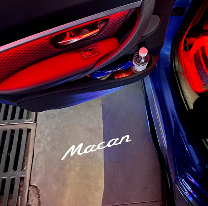 2x dynamische LED-Türprojektoren kompatibel für PORSCHE (Shield) &amp; Macan (PLUG&amp;PLAY)